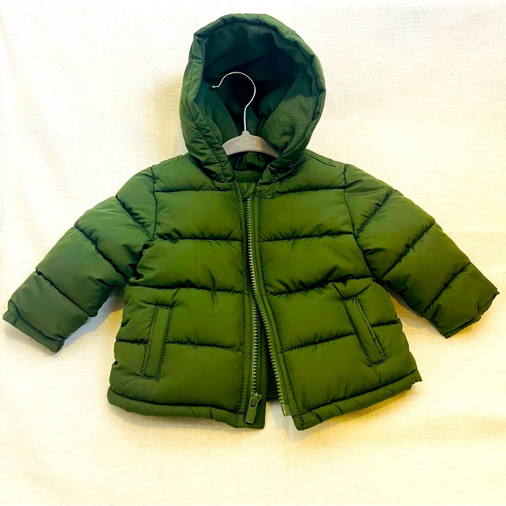 Baby Boy Old Navy Frost Free Water Resistant Puffer Jacket SIZE 6-12 months USED